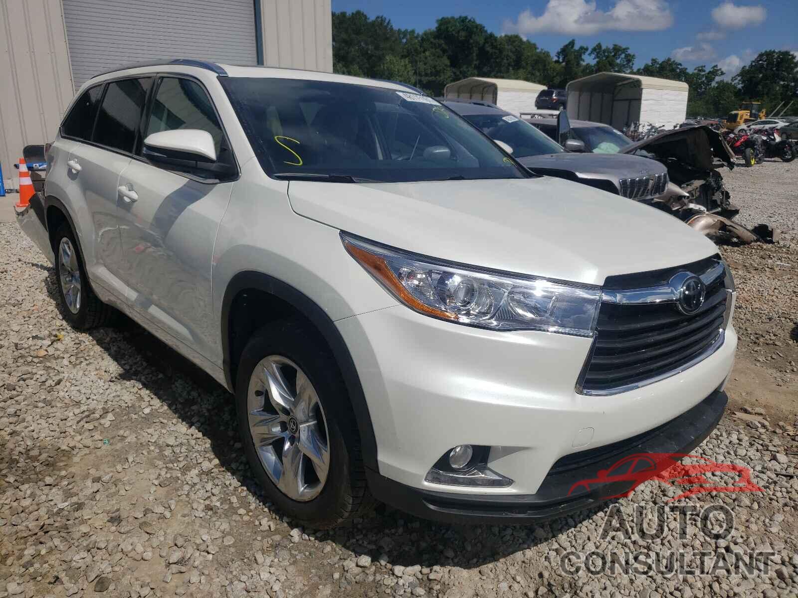 TOYOTA HIGHLANDER 2016 - 5TDYKRFH1GS124381