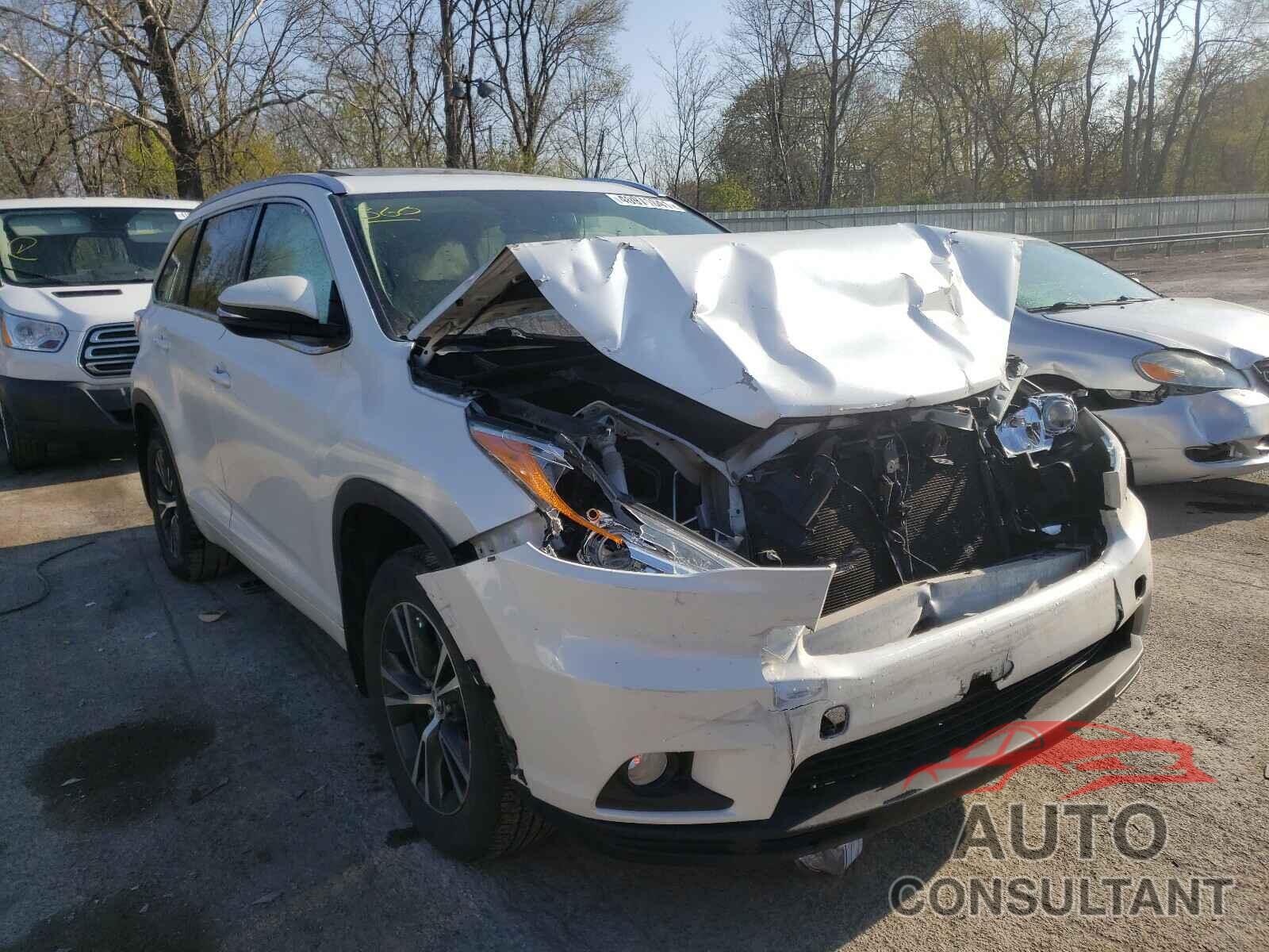TOYOTA HIGHLANDER 2016 - 5TDJKRFH2GS251044