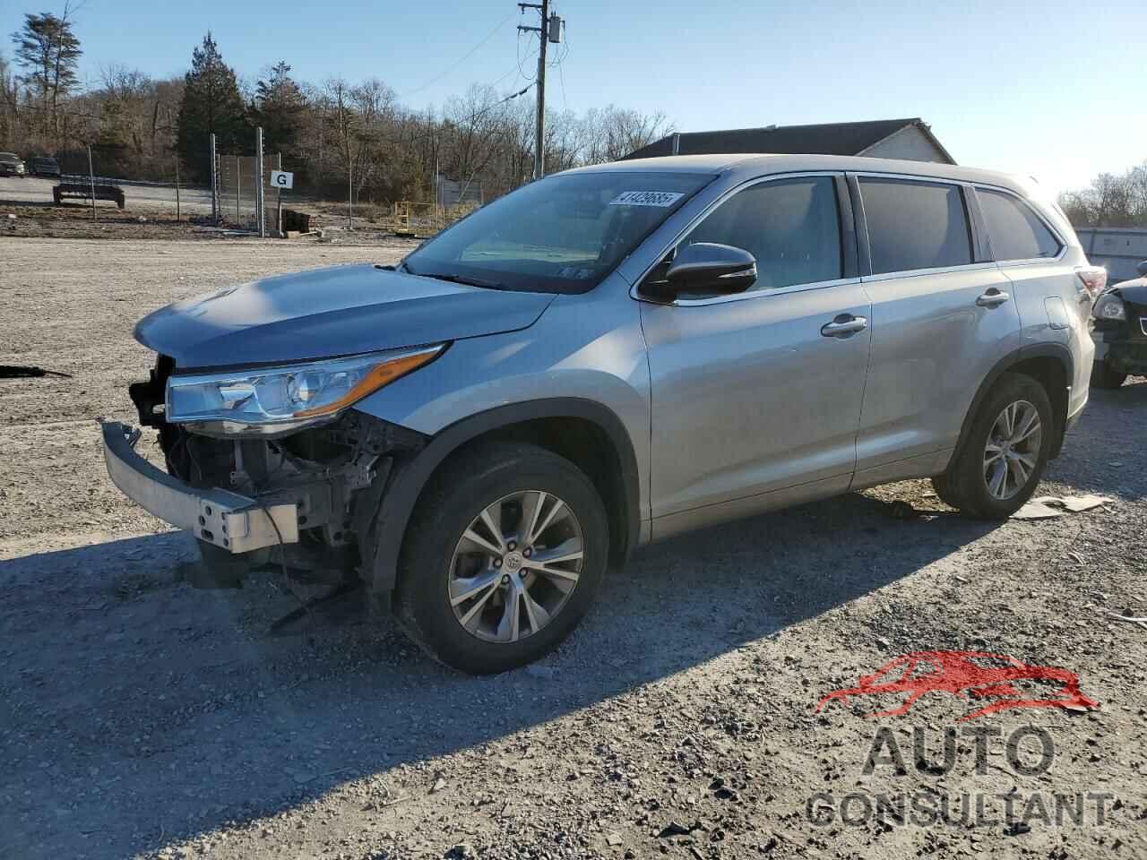 TOYOTA HIGHLANDER 2015 - 5TDBKRFH6FS107399