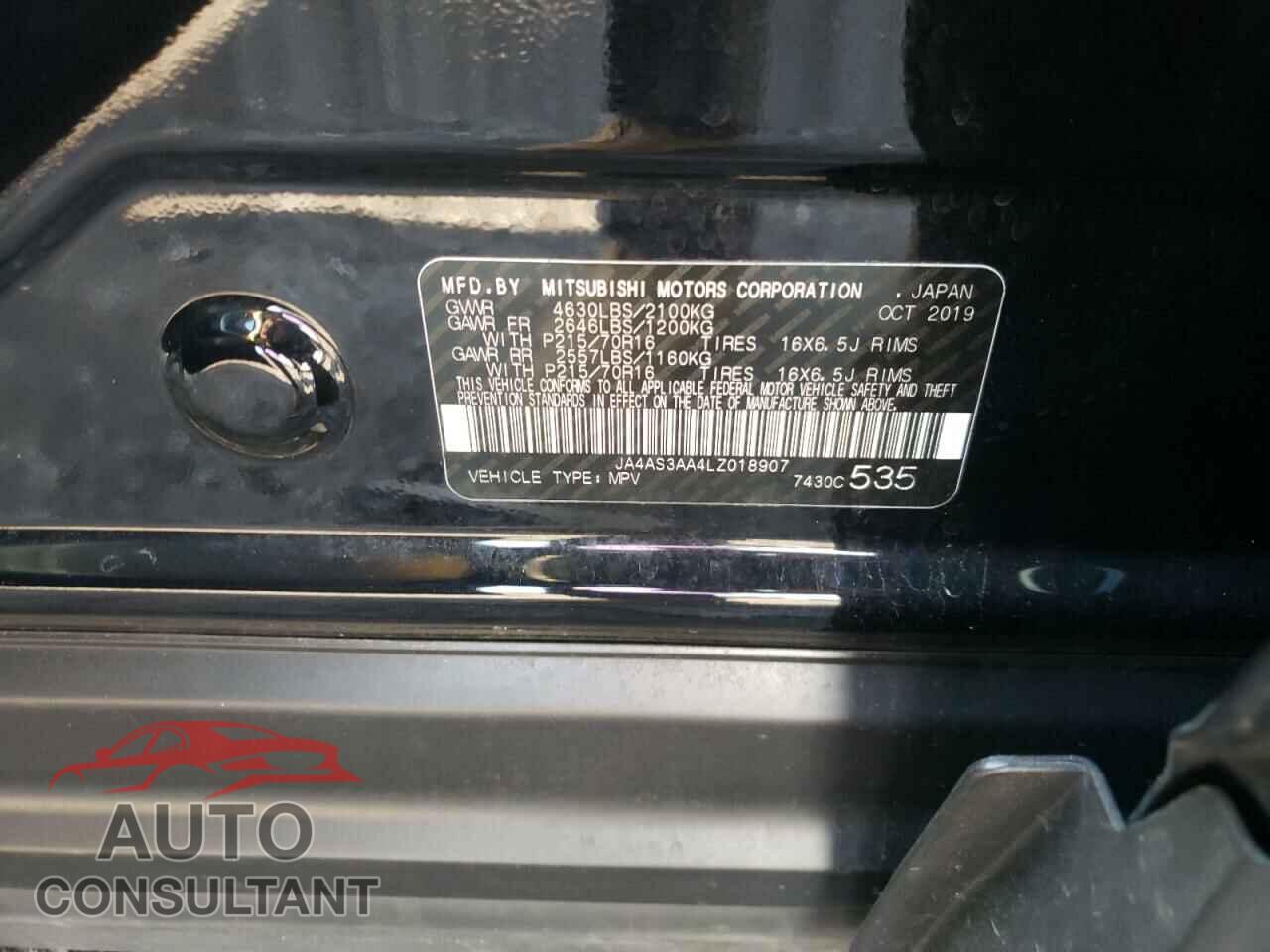 MITSUBISHI ECLIPSE 2020 - JA4AS3AA4LZ018907