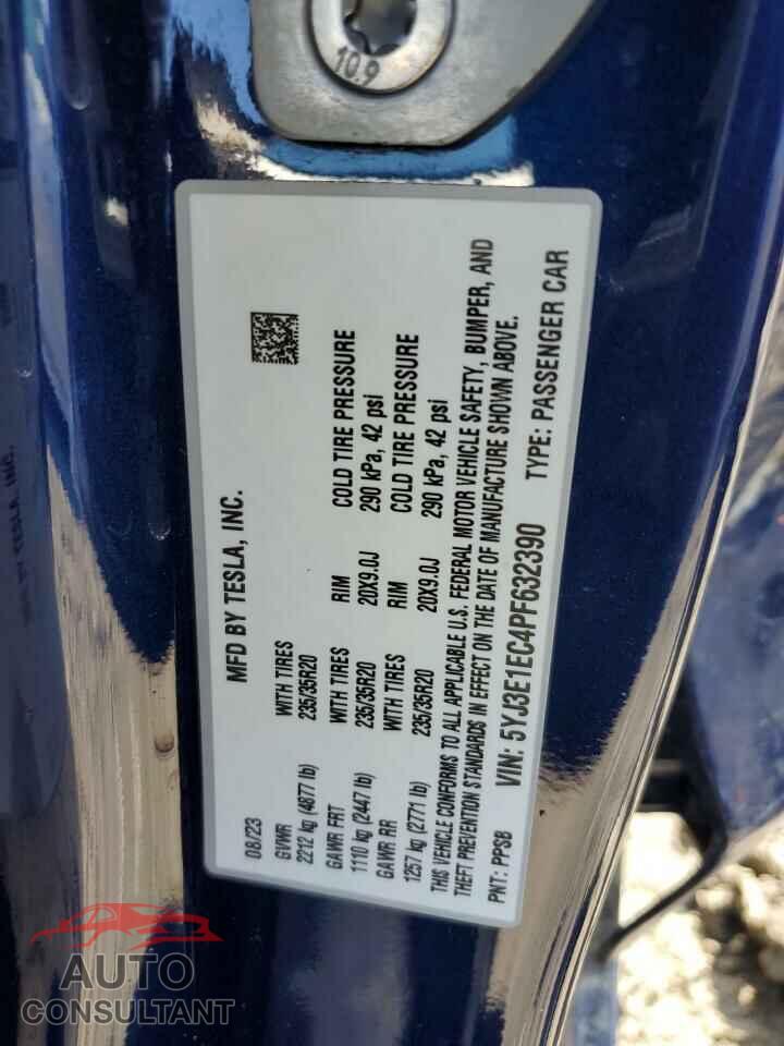 TESLA MODEL 3 2023 - 5YJ3E1EC4PF632390