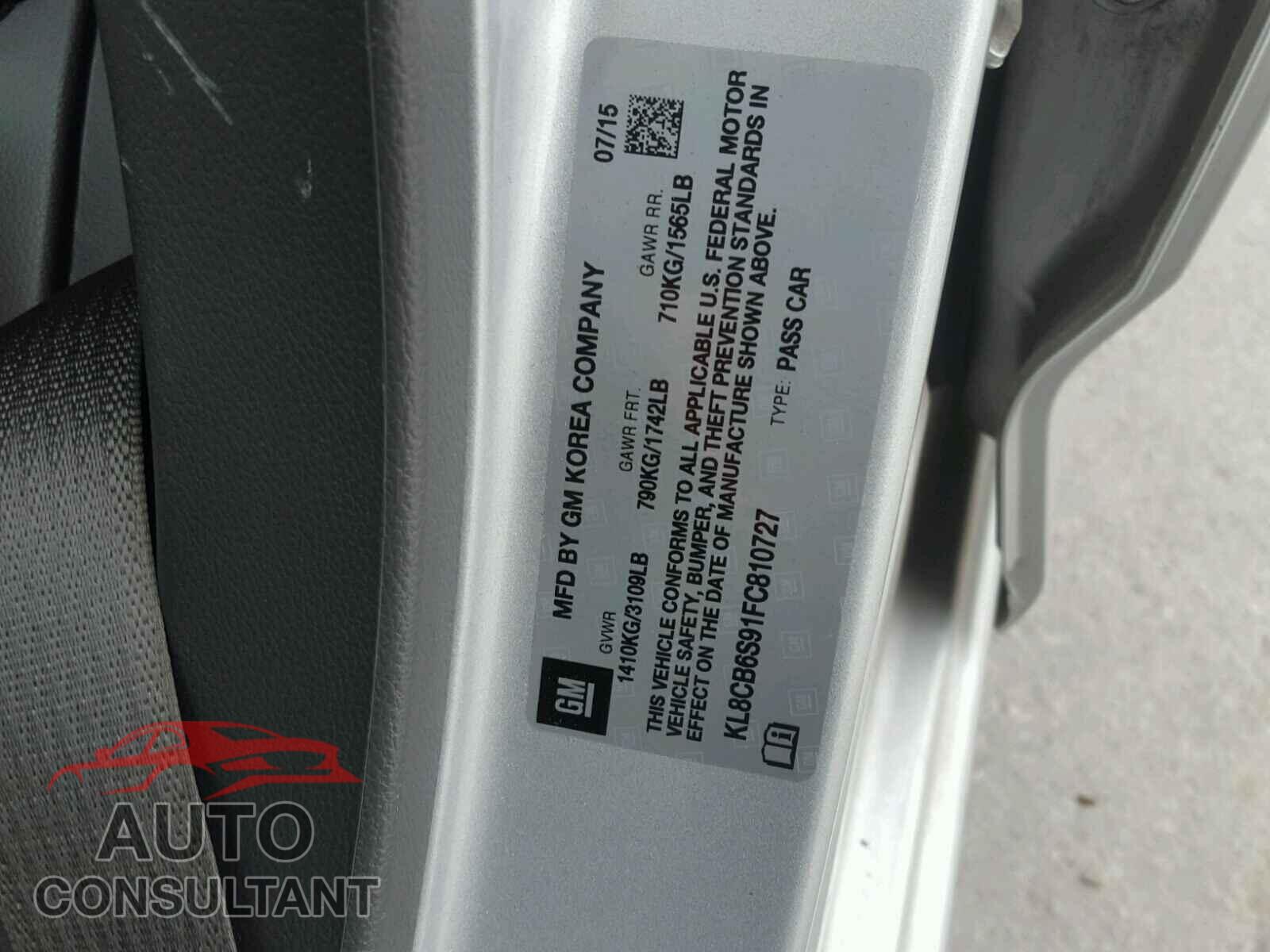 CHEVROLET SPARK 2015 - KL8CB6S91FC810727