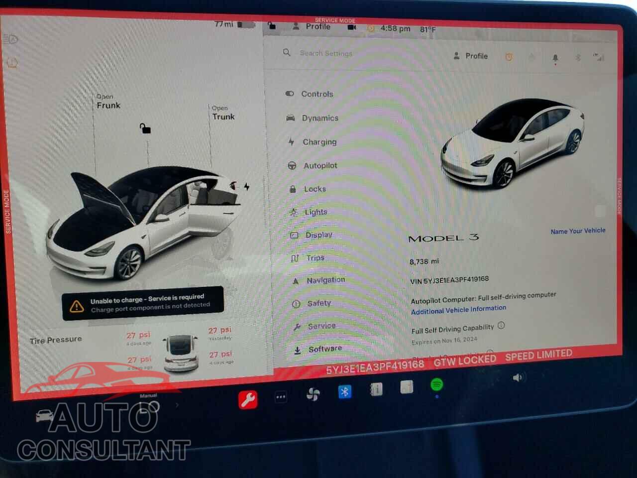 TESLA MODEL 3 2023 - 5YJ3E1EA3PF419168