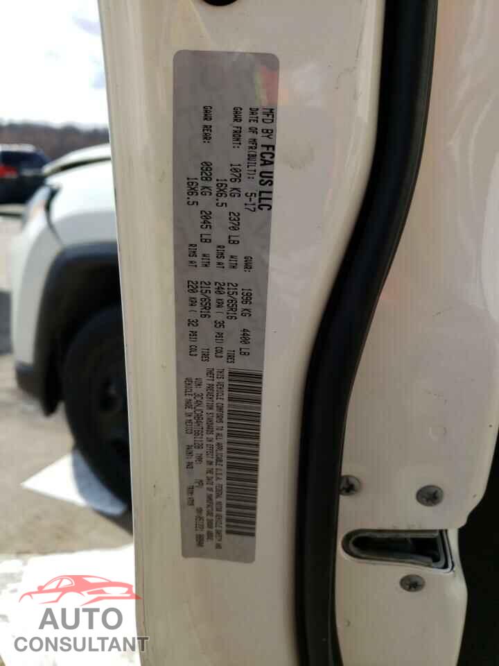JEEP COMPASS 2017 - 3C4NJCAB4HT661128