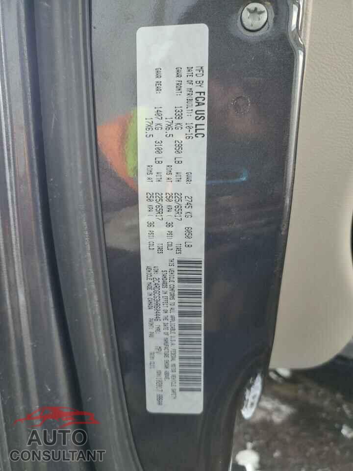 DODGE CARAVAN 2017 - 2C4RDGCG3HR604446