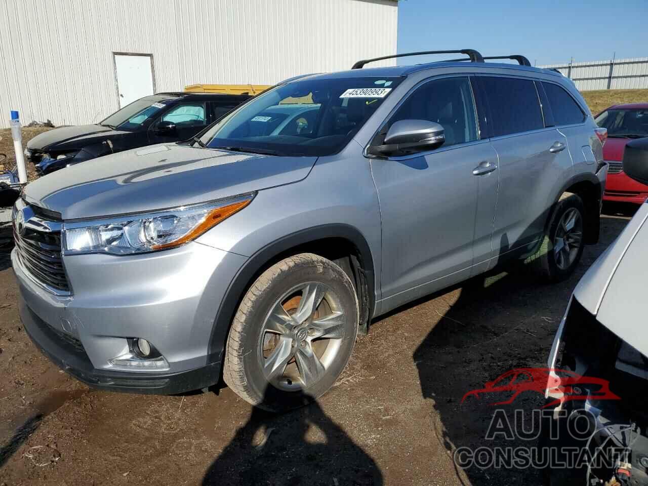 TOYOTA HIGHLANDER 2015 - 5TDDKRFH7FS175400