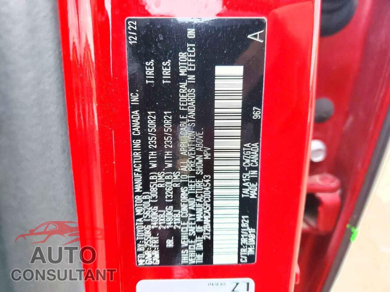 LEXUS RX350 2023 - 2T2BAMCA5PC004543