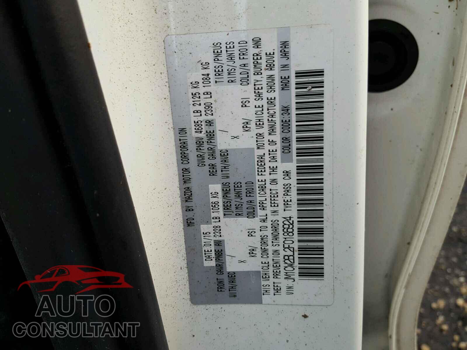 MAZDA 5 2015 - JM1CW2BL2F0186924