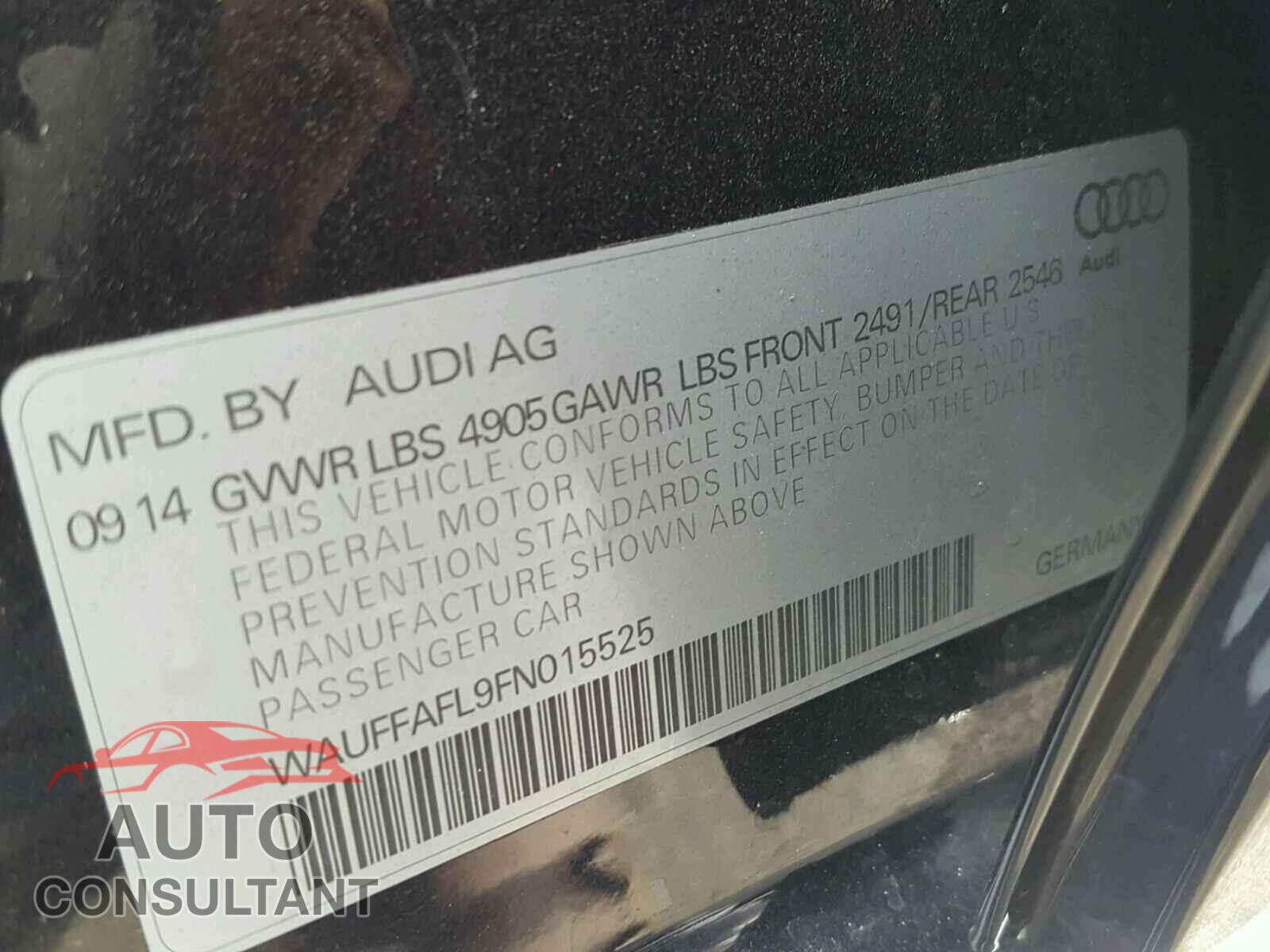 AUDI A4 2015 - WAUFFAFL9FN015525