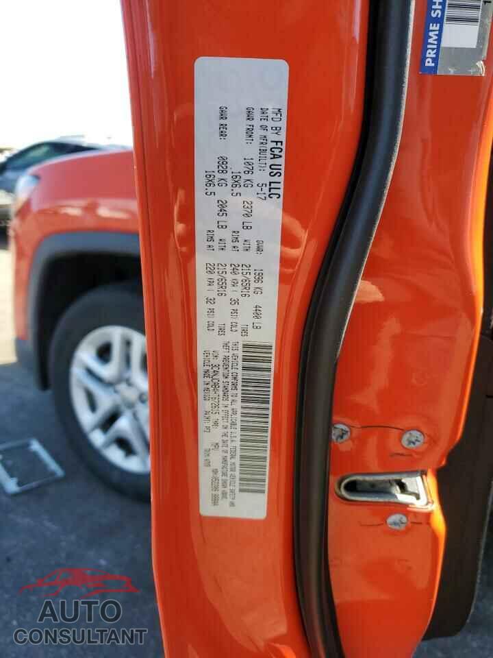 JEEP COMPASS 2017 - 3C4NJCAB4HT672615