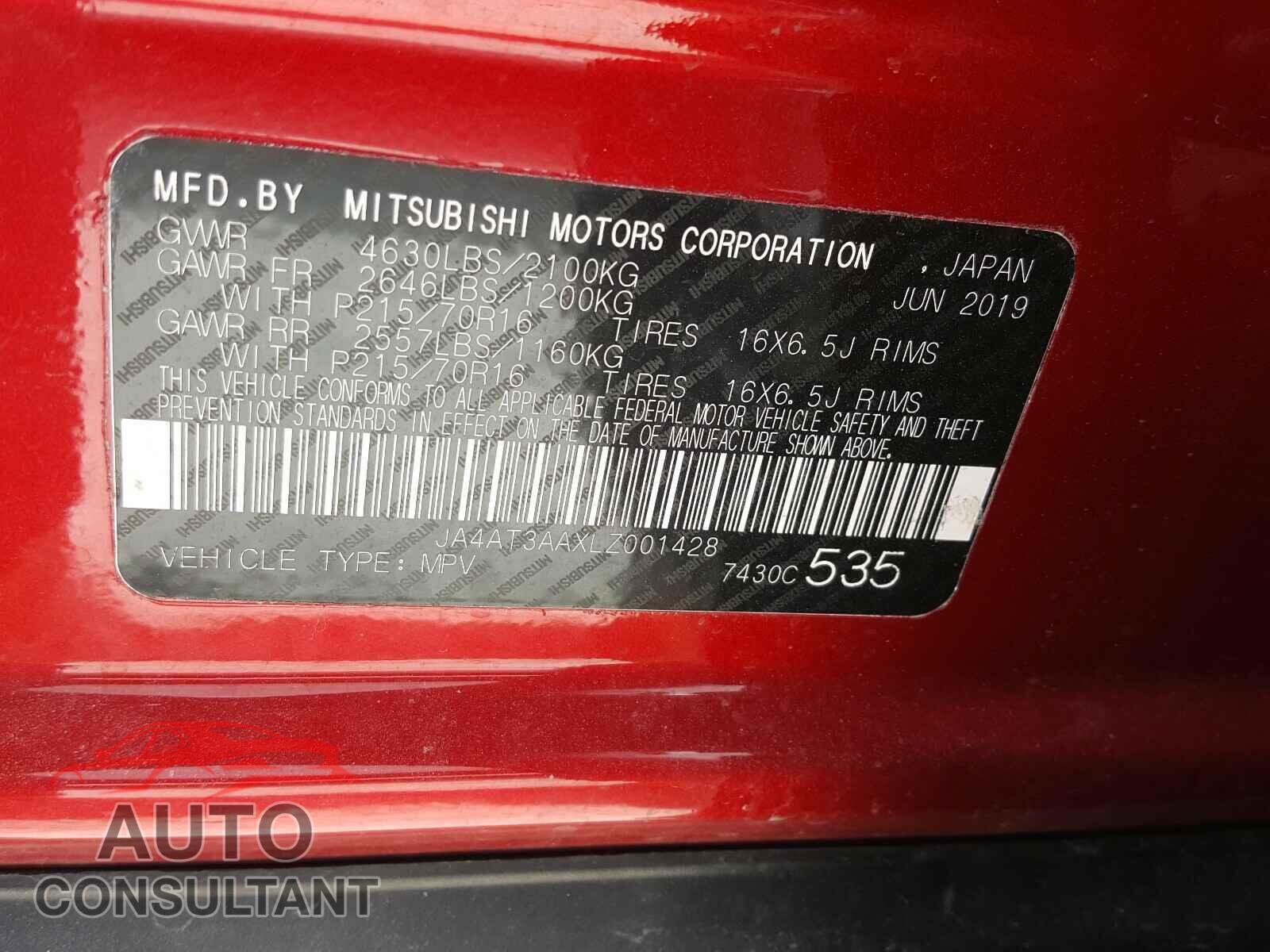 MITSUBISHI ECLIPSE 2020 - JA4AT3AAXLZ001428
