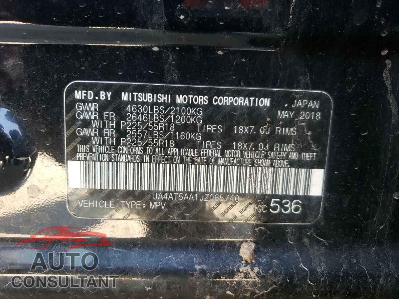 MITSUBISHI ECLIPSE 2018 - JA4AT5AA1JZ065740