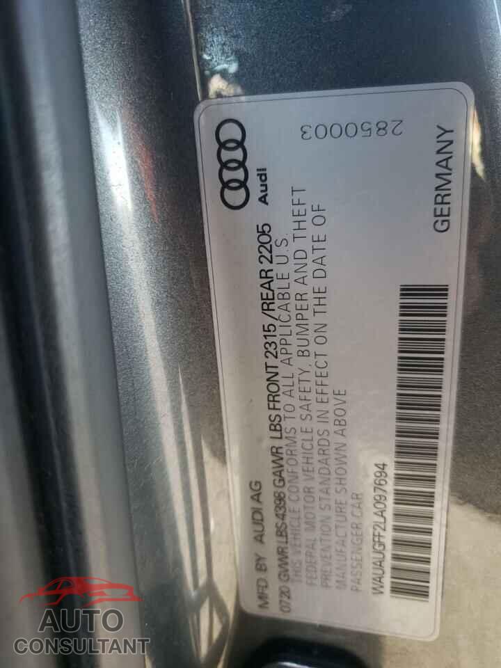 AUDI A3 2020 - WAUAUGFF2LA097694