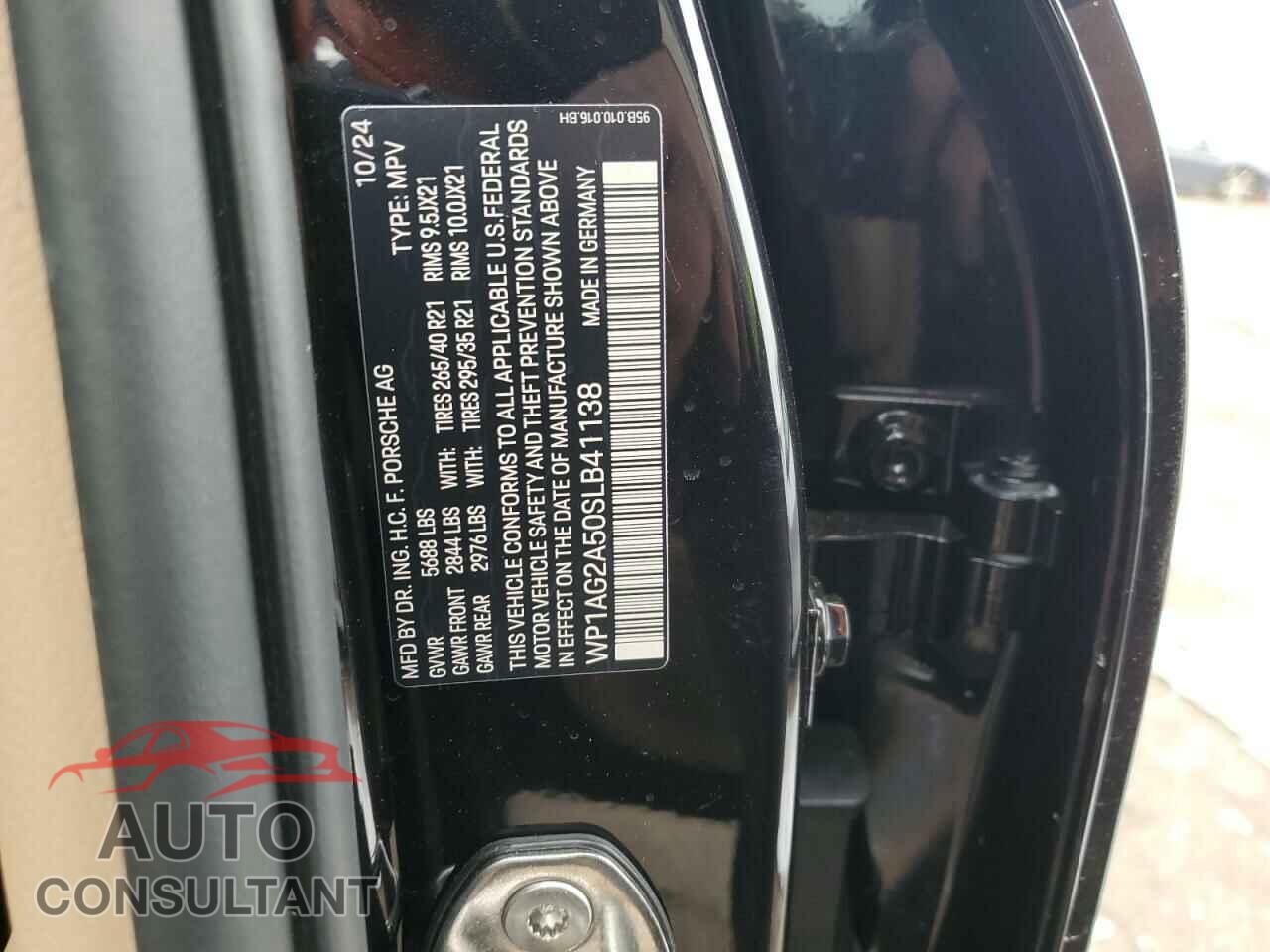 PORSCHE MACAN 2025 - WP1AG2A50SLB41138