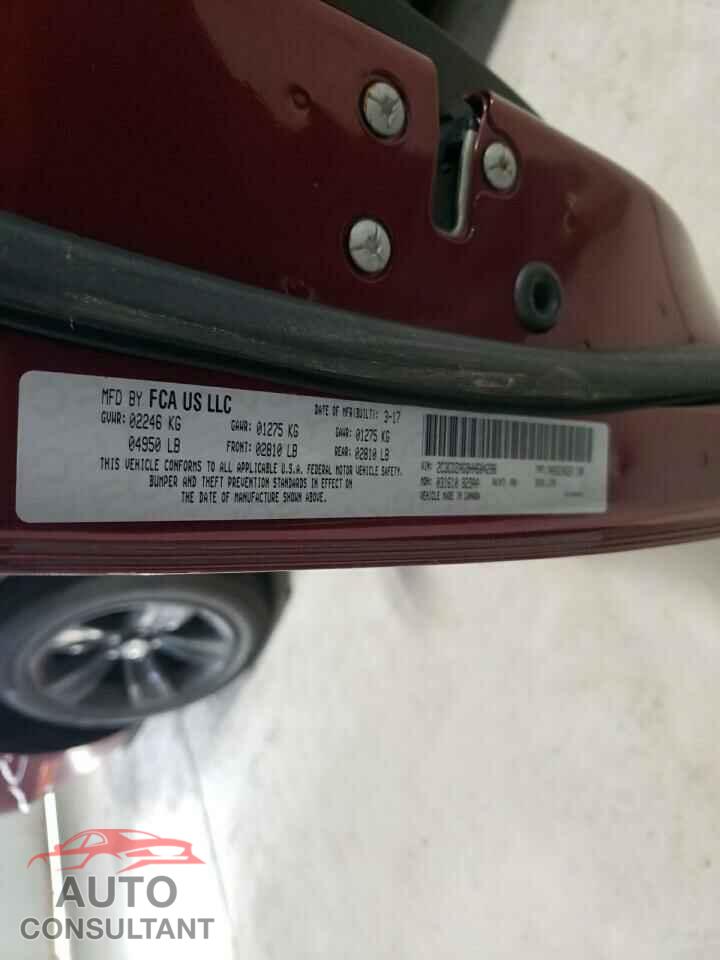 DODGE CHALLENGER 2017 - 2C3CDZAG9HH604286