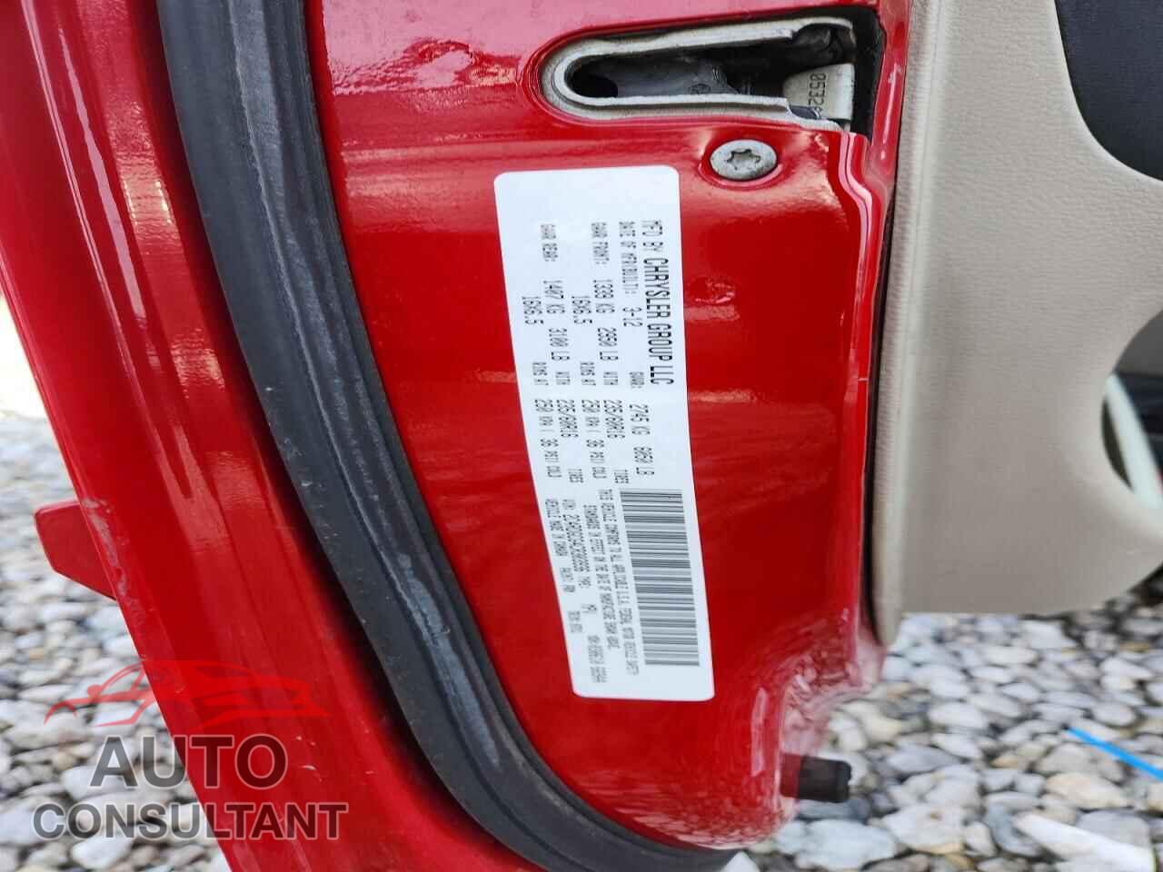 DODGE CARAVAN 2012 - 2C4RDGCG4CR303936