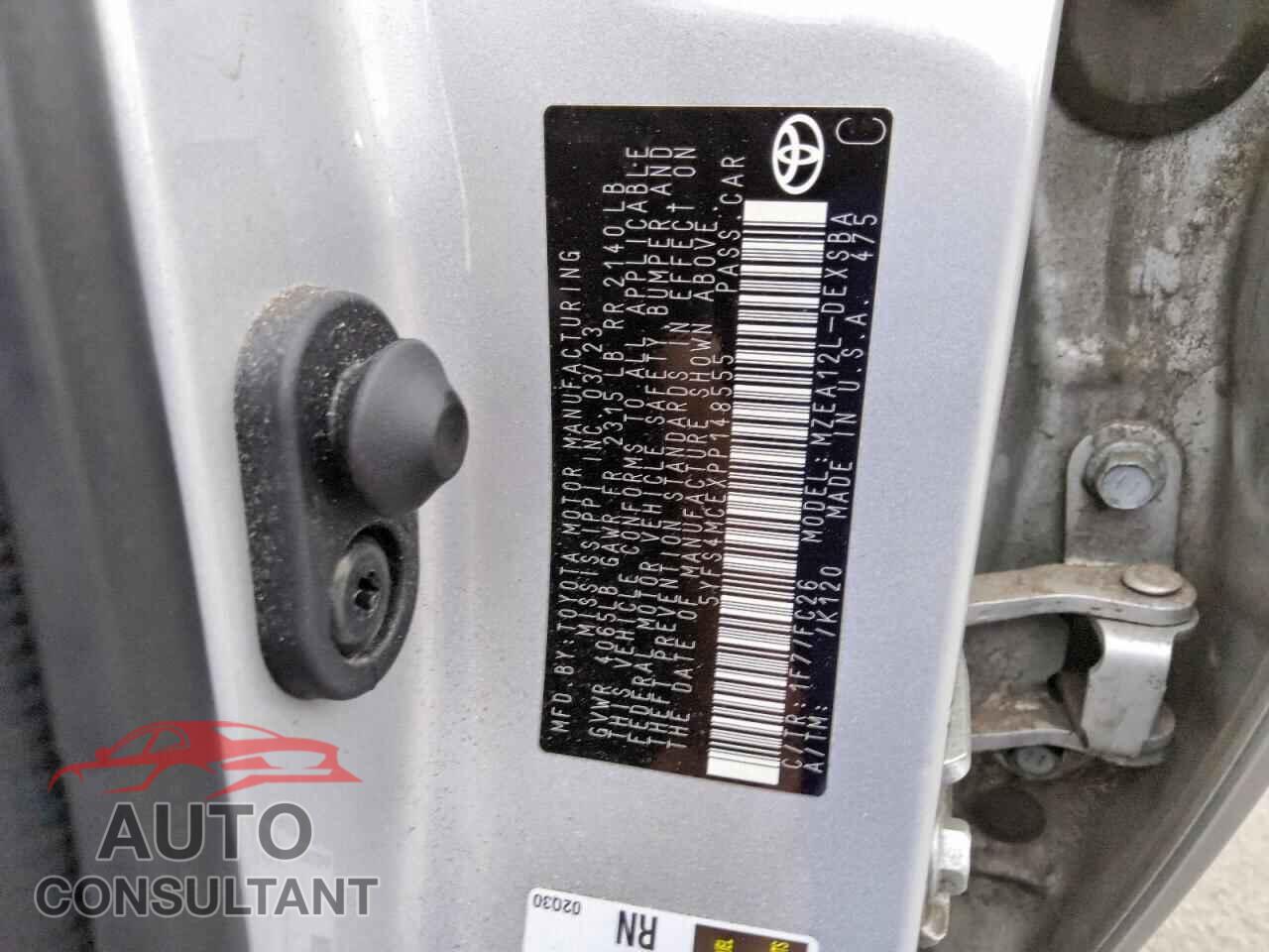 TOYOTA COROLLA 2023 - 5YFS4MCEXPP148555