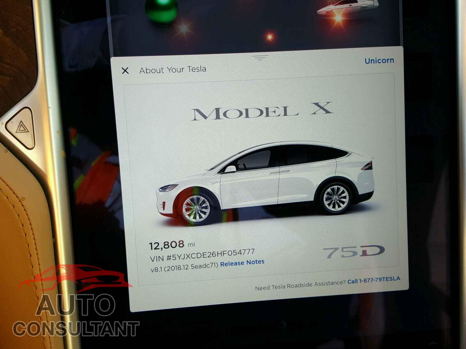 TESLA MODEL X 2017 - 5YJXCDE26HF054777