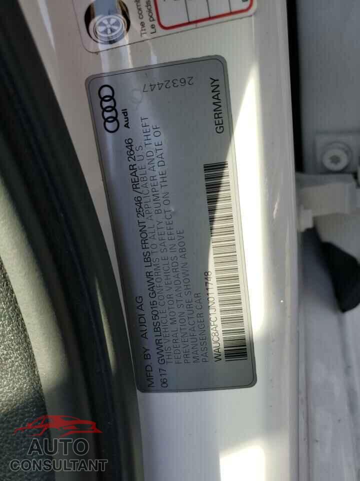 AUDI A6 2018 - WAUC8AFC1JN011748