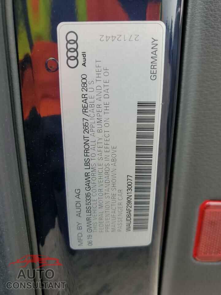 AUDI A6 2019 - WAUD8AF29KN130077