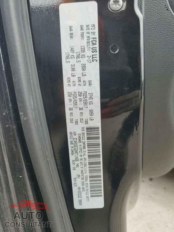 DODGE CARAVAN 2017 - 2C4RDGEG3HR711428
