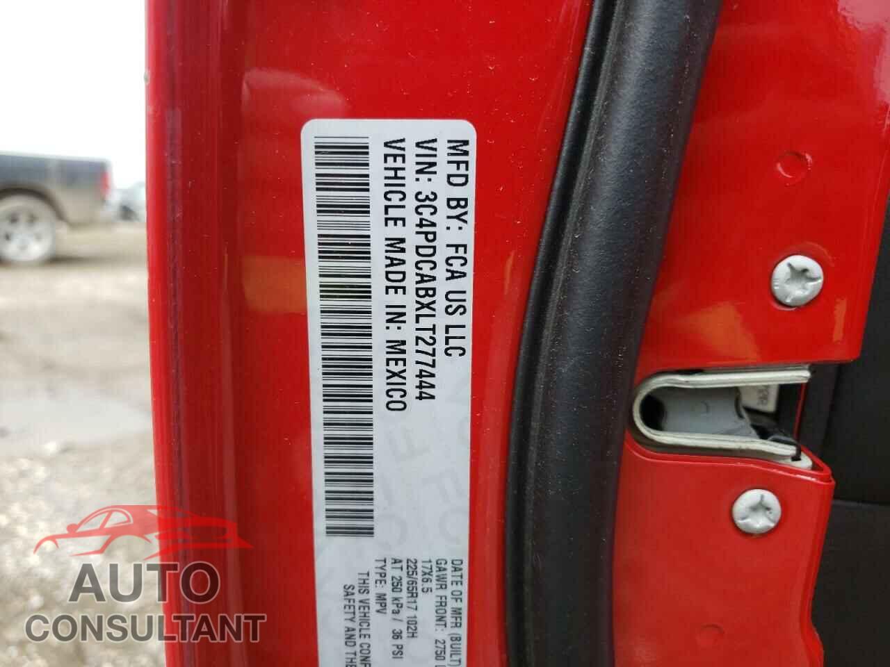 DODGE JOURNEY 2020 - 3C4PDCABXLT277444