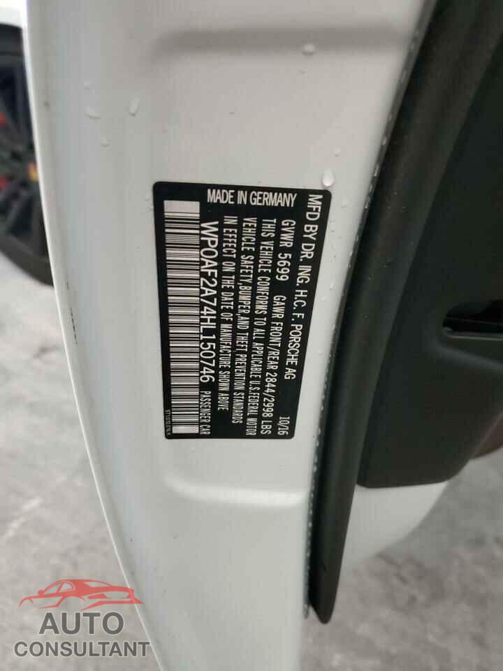 PORSCHE PANAMERA 2017 - WP0AF2A74HL150746