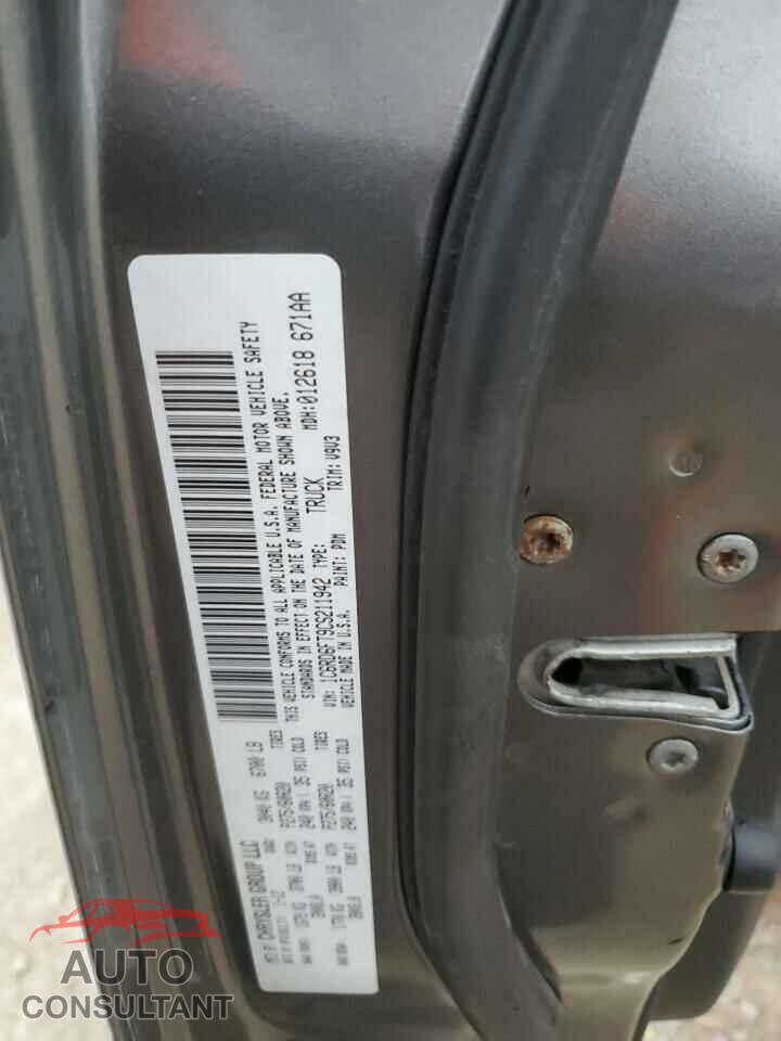 DODGE RAM 1500 2012 - 1C6RD6FT9CS211942