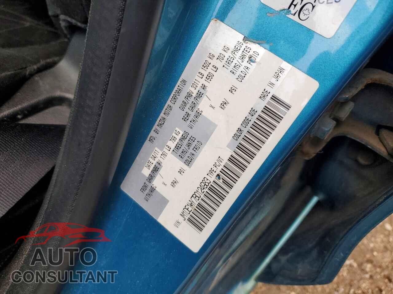 MAZDA 2 2011 - JM1DE1HY7B0124983