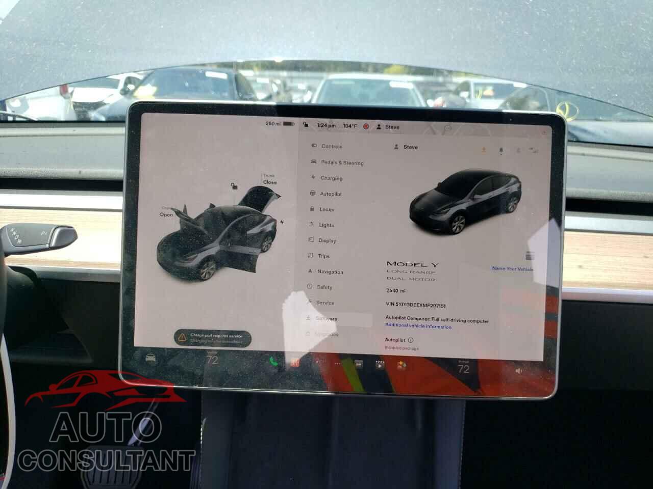 TESLA MODEL Y 2021 - 5YJYGDEEXMF297151
