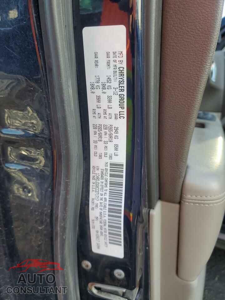 DODGE DURANGO 2012 - 1C4RDJDG0CC271717