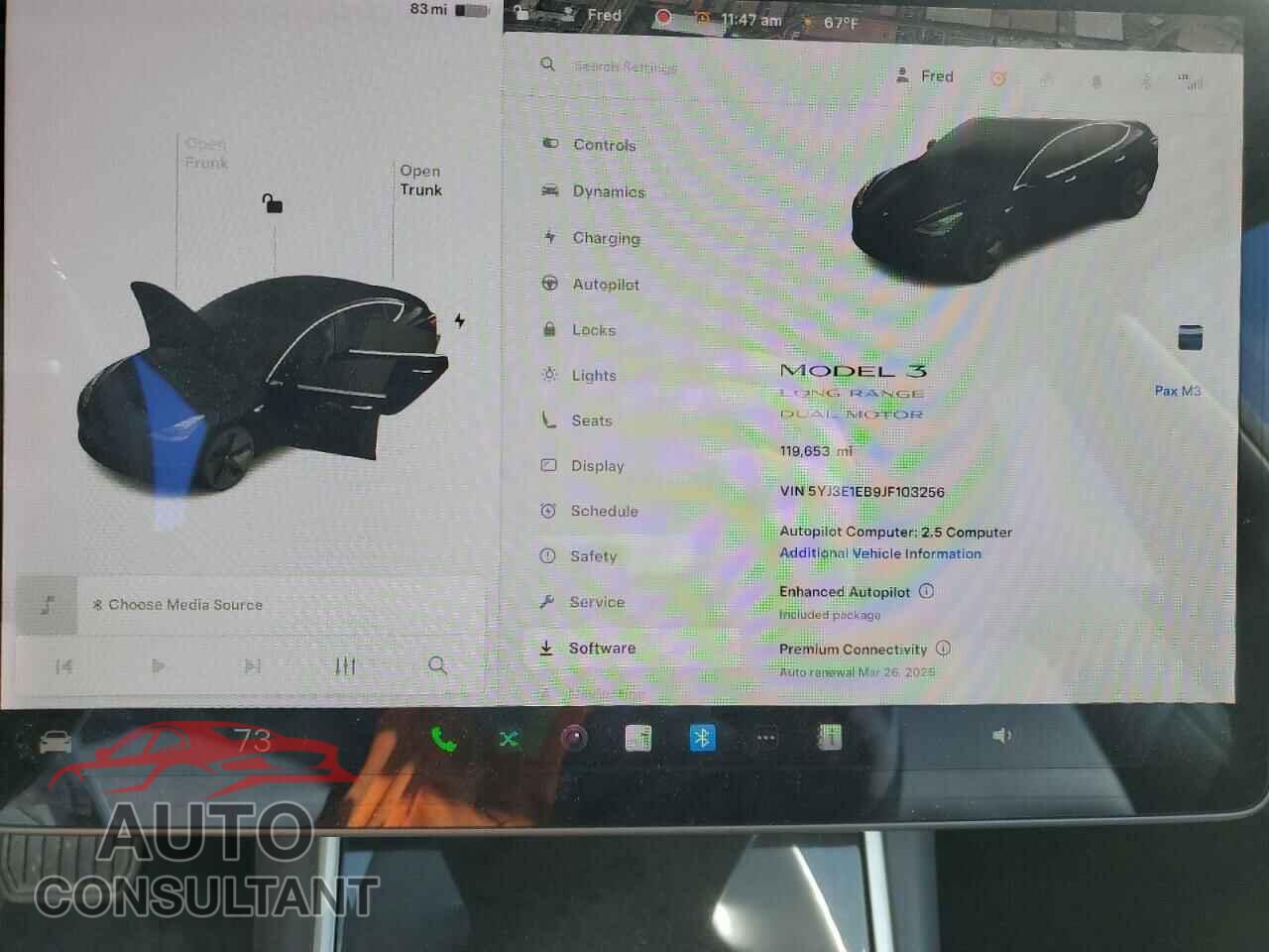 TESLA MODEL 3 2018 - 5YJ3E1EB9JF103256