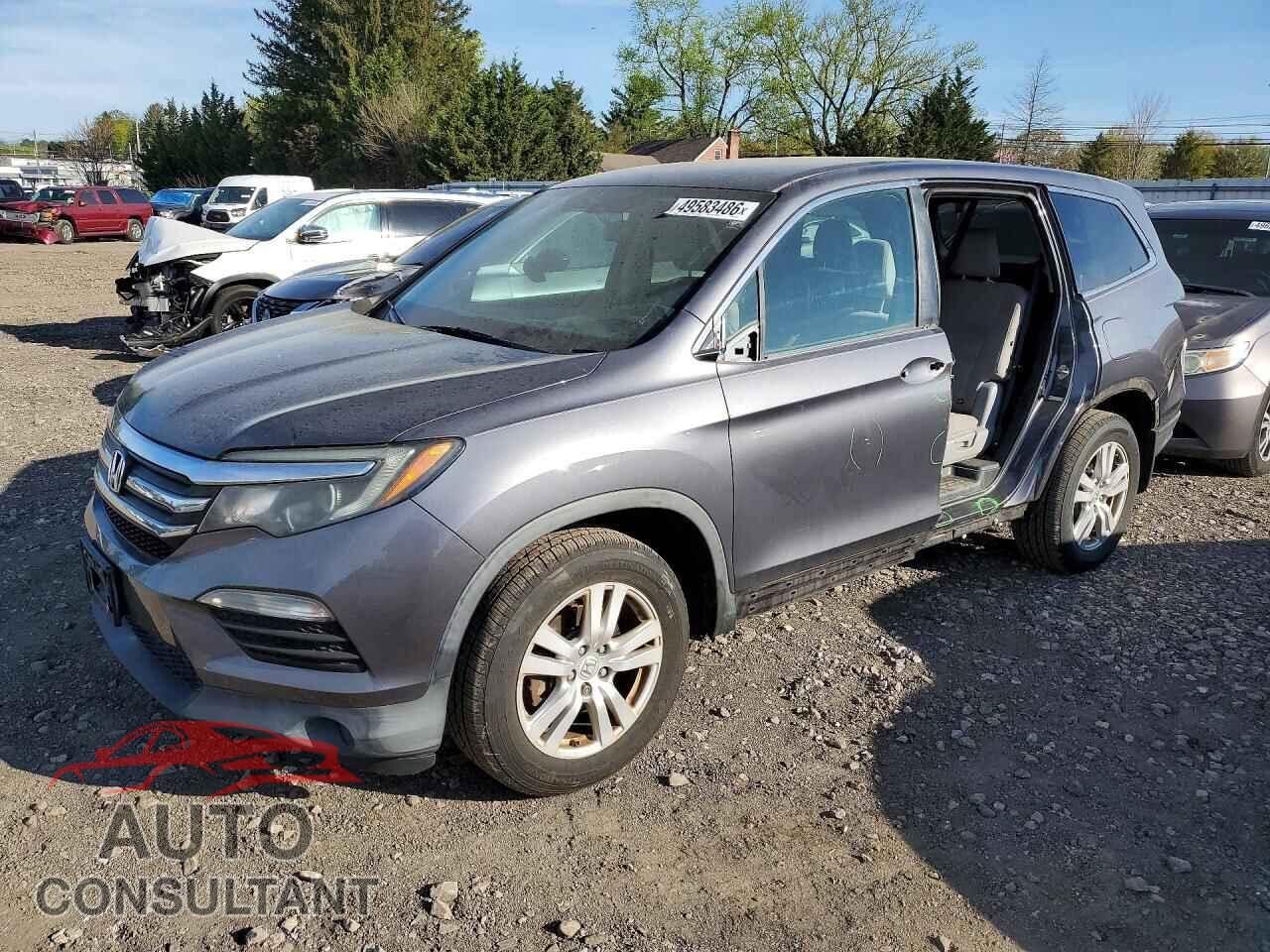 HONDA PILOT 2016 - 5FNYF6H18GB078491