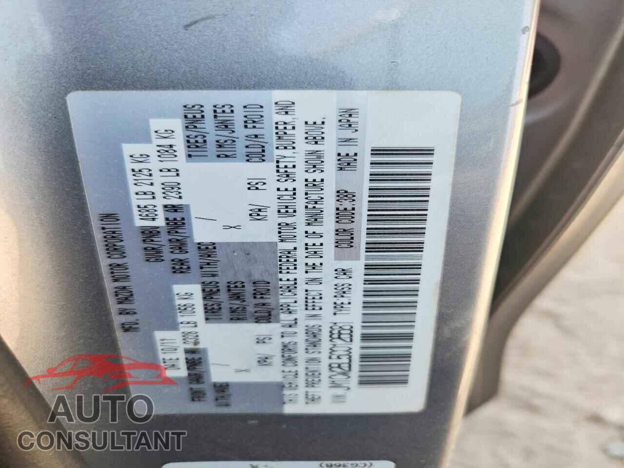MAZDA 5 2012 - JM1CW2BL5C0126681