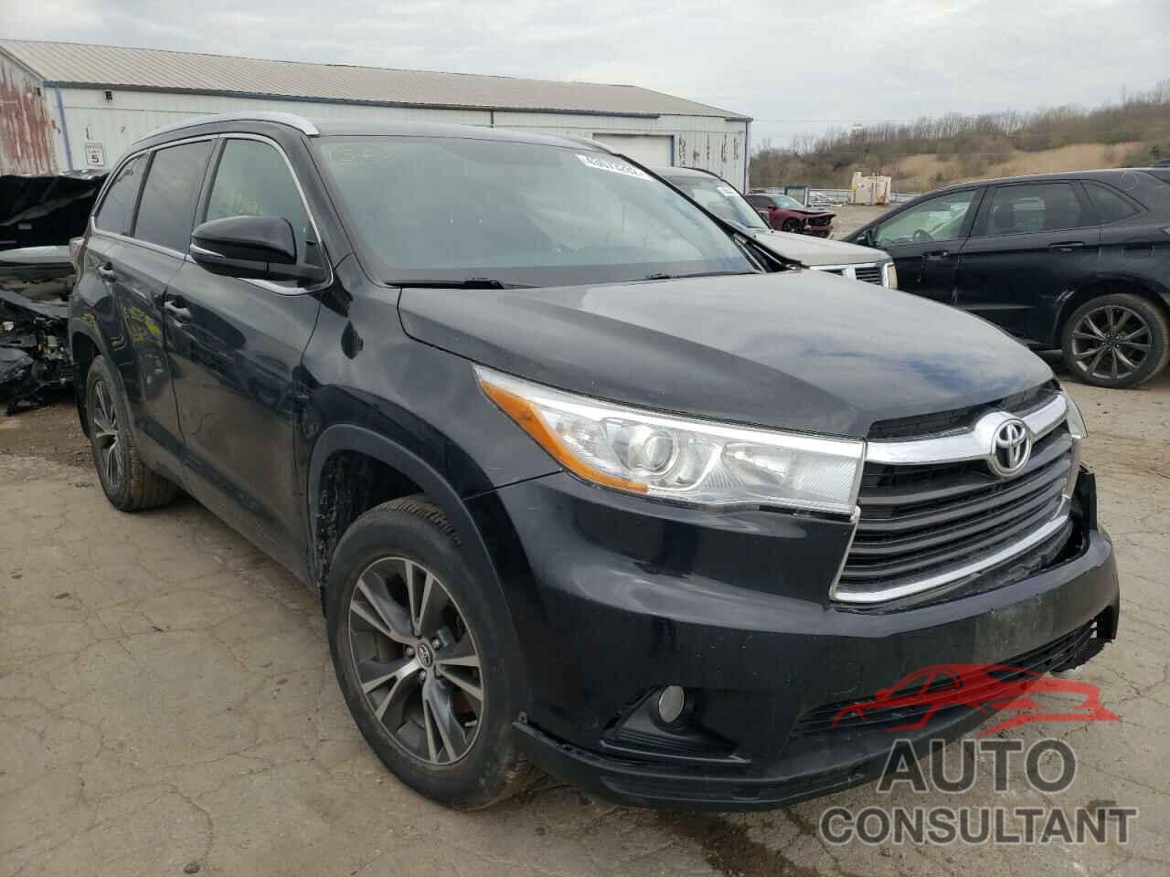 TOYOTA HIGHLANDER 2016 - 5TDJKRFHXGS345091