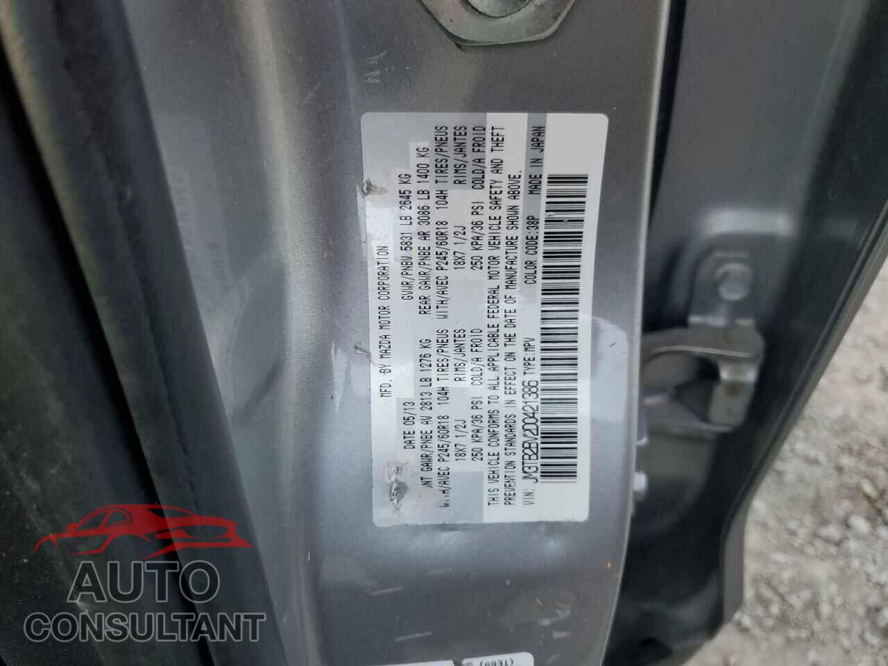 MAZDA CX-9 2013 - JM3TB2BV2D0421386