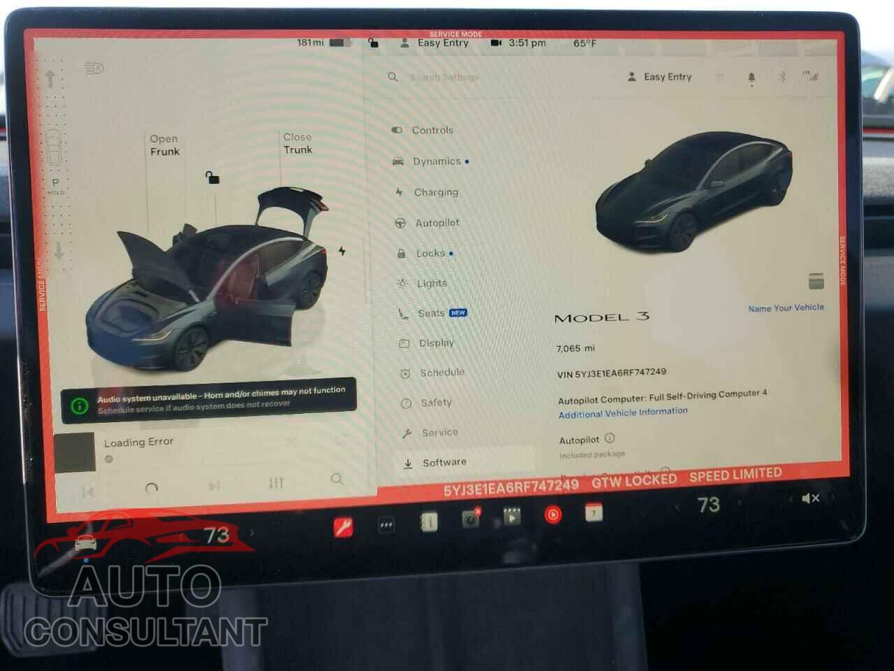 TESLA MODEL 3 2024 - 5YJ3E1EA6RF747249