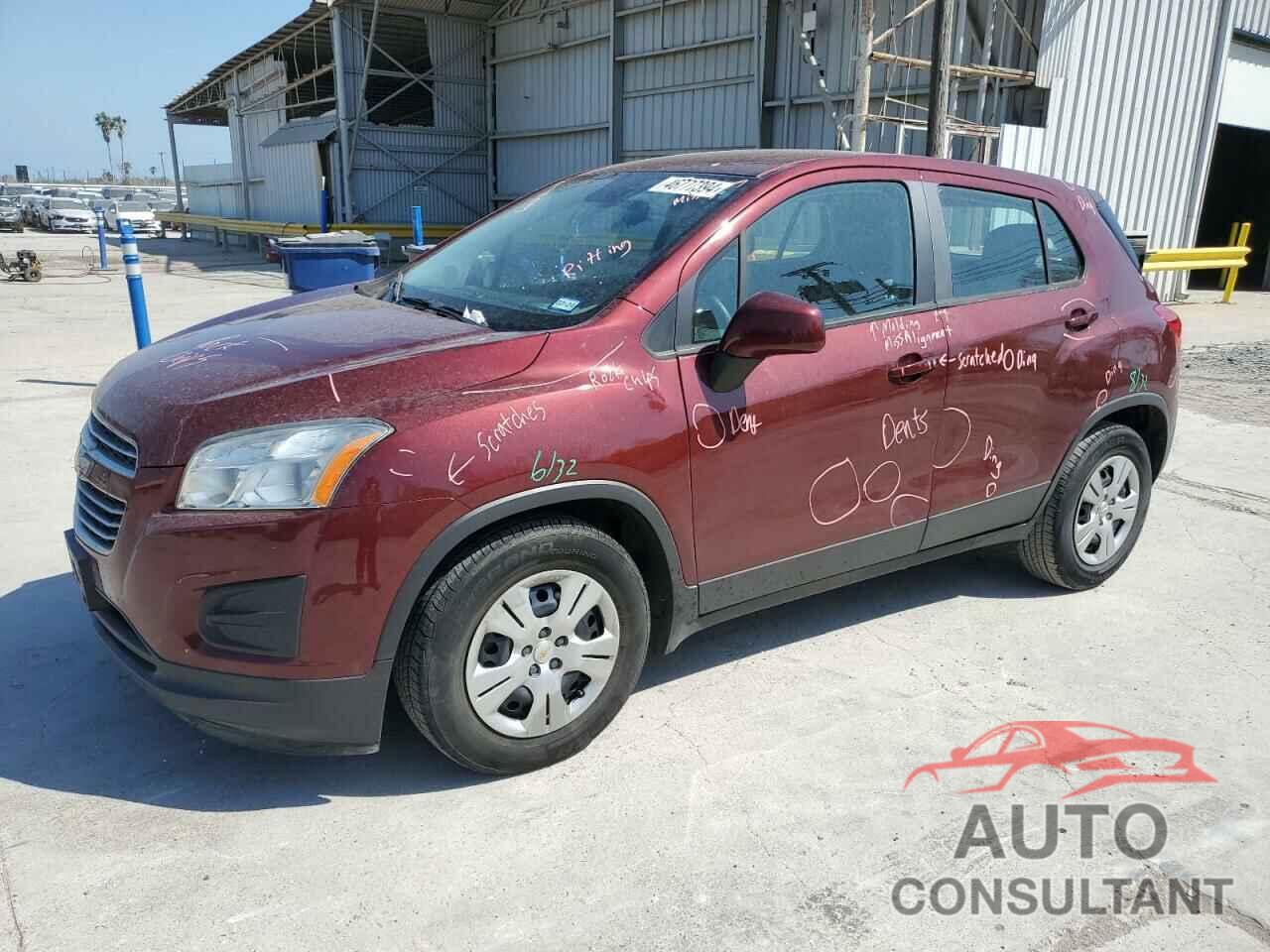 CHEVROLET TRAX 2016 - 3GNCJKSB9GL223937