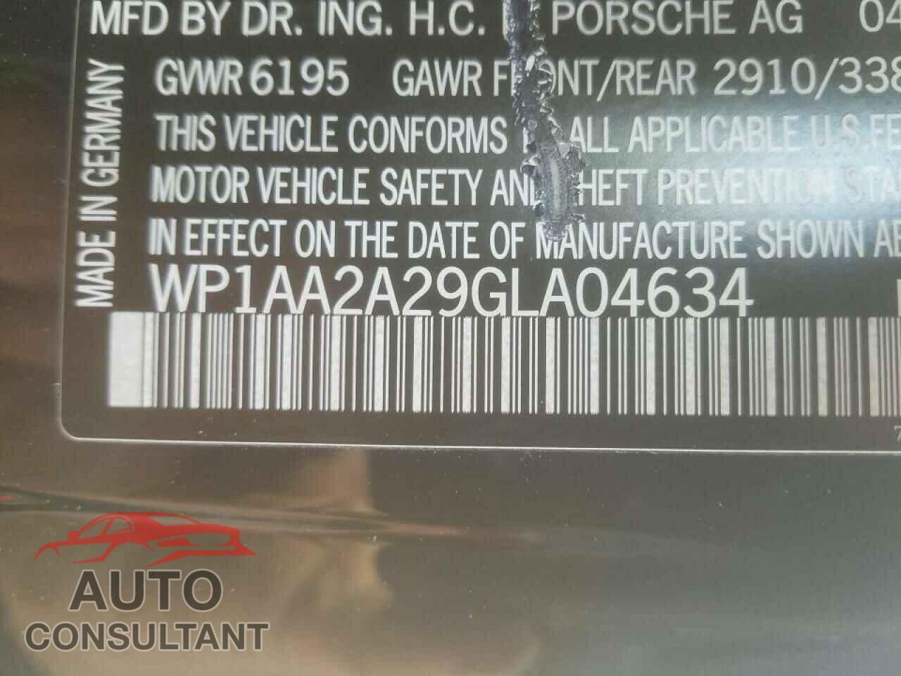 PORSCHE CAYENNE 2016 - WP1AA2A29GLA04634