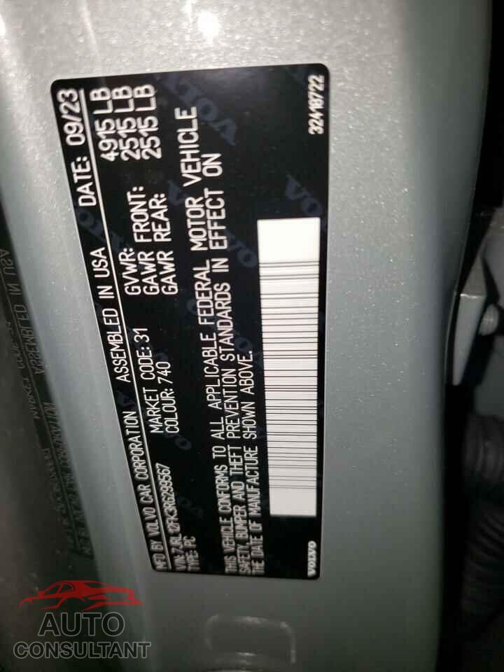 VOLVO S60 CORE 2024 - 7JRL12FK3RG299567