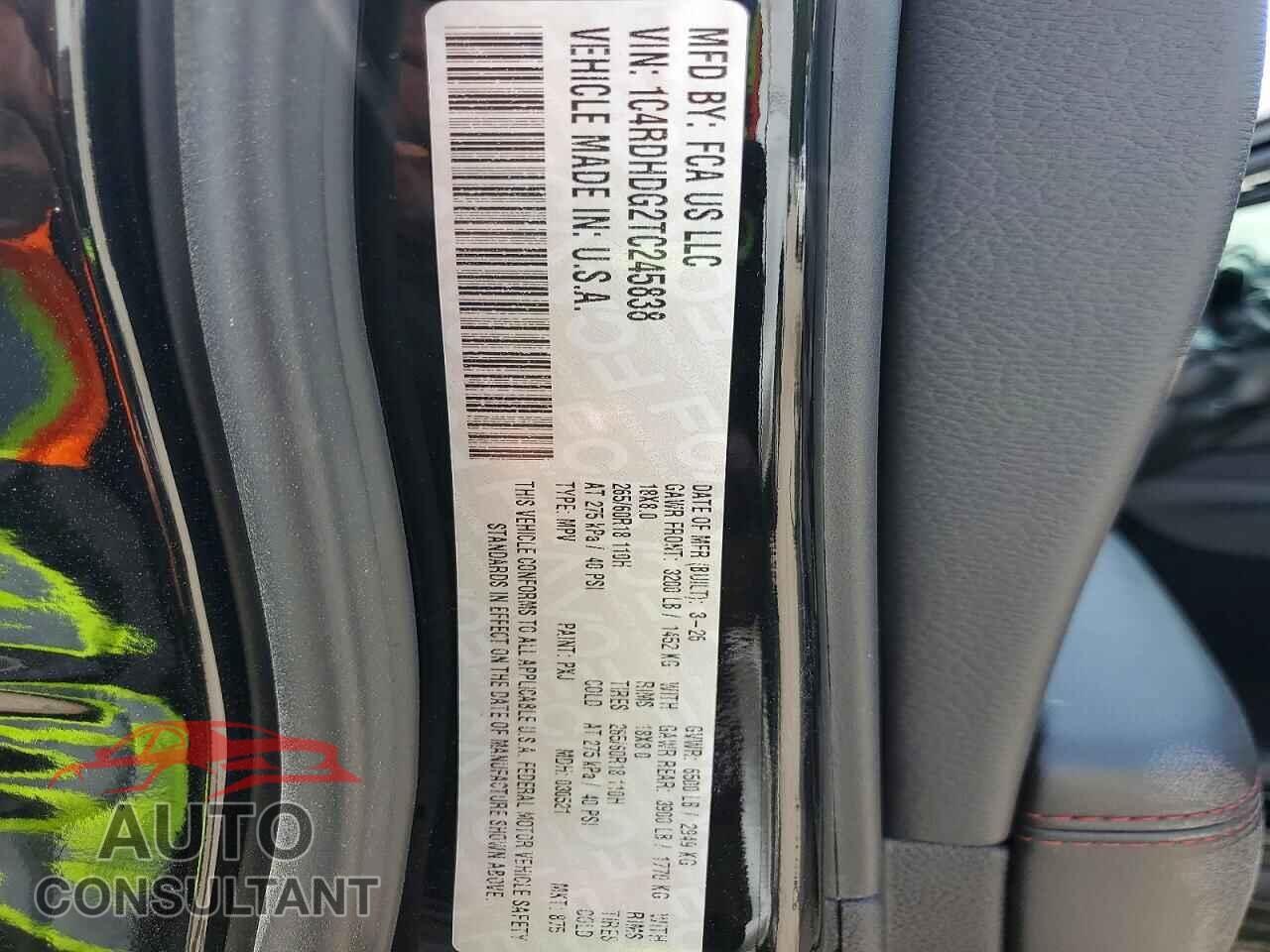 DODGE DURANGO 2026 - 1C4RDHDG2TC245838