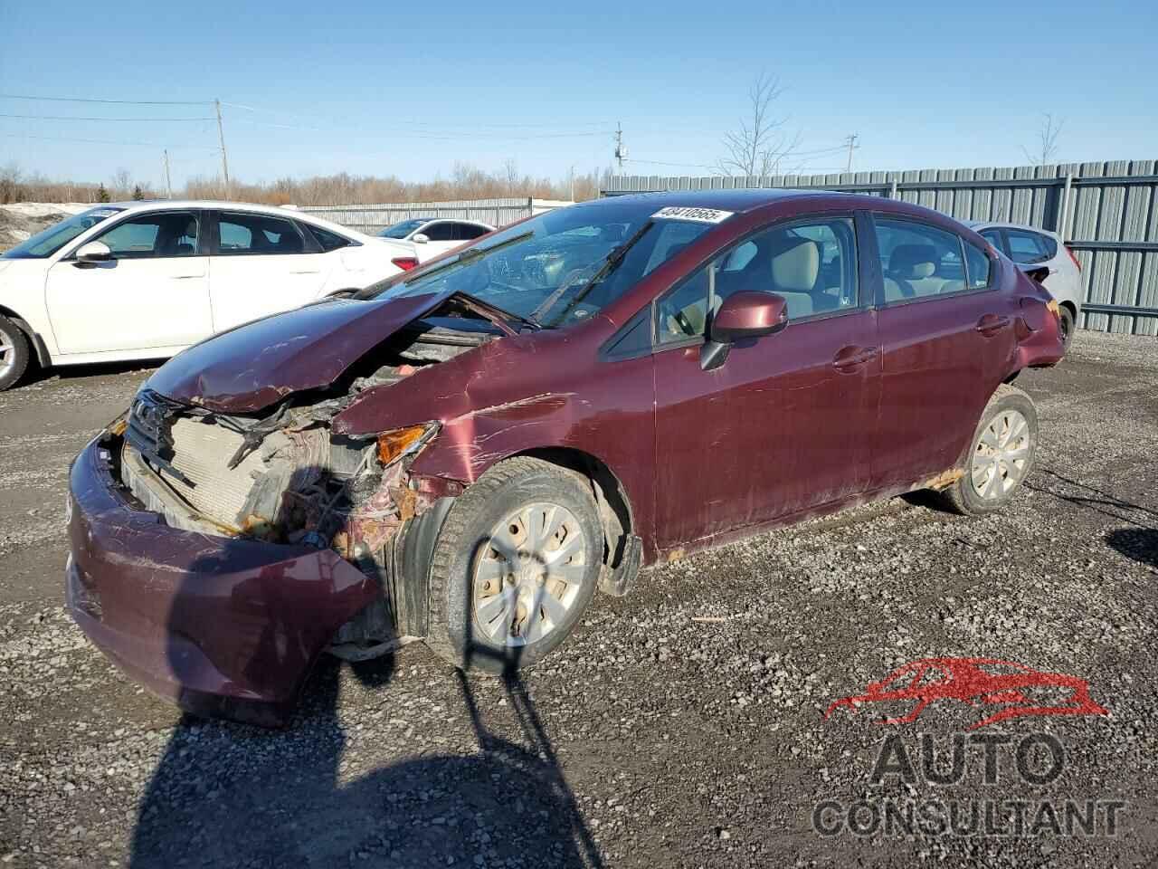 HONDA CIVIC 2012 - 2HGFB2F44CH015709