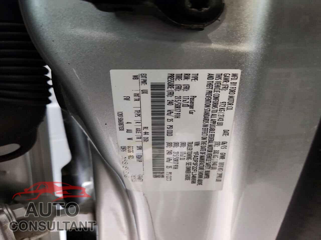 FORD FOCUS 2015 - 1FADP3F22FL346698
