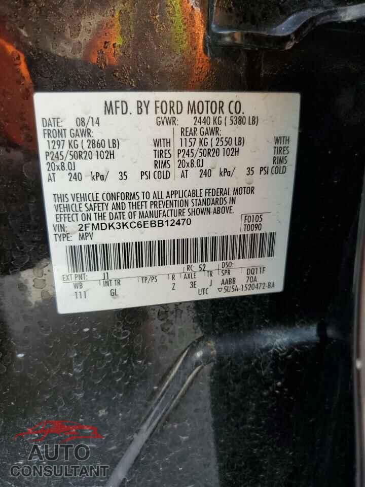 FORD EDGE 2014 - 2FMDK3KC6EBB12470