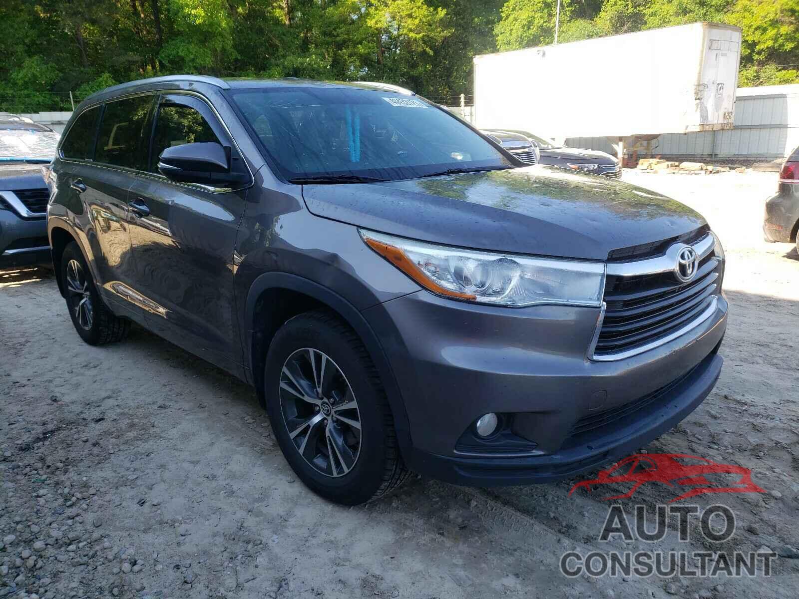 TOYOTA HIGHLANDER 2016 - 5TDKKRFH1GS506450