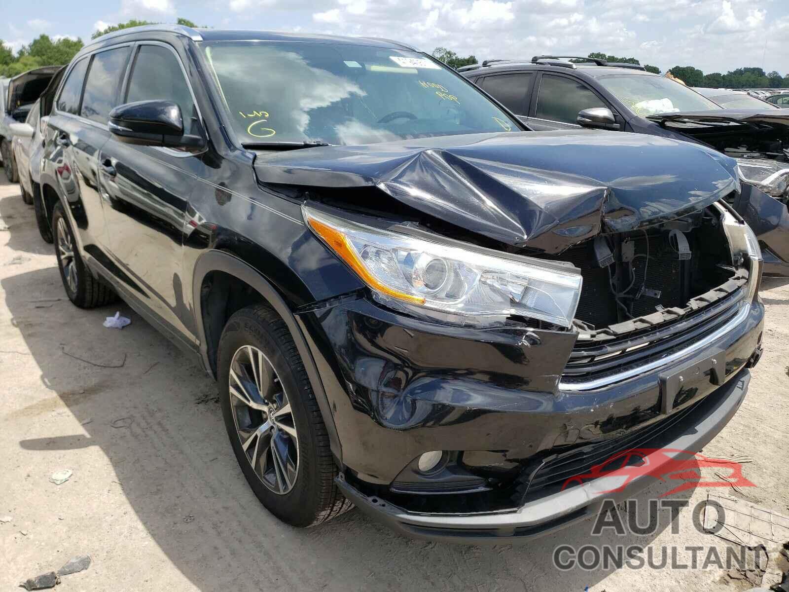 TOYOTA HIGHLANDER 2016 - 5TDKKRFH6GS505892