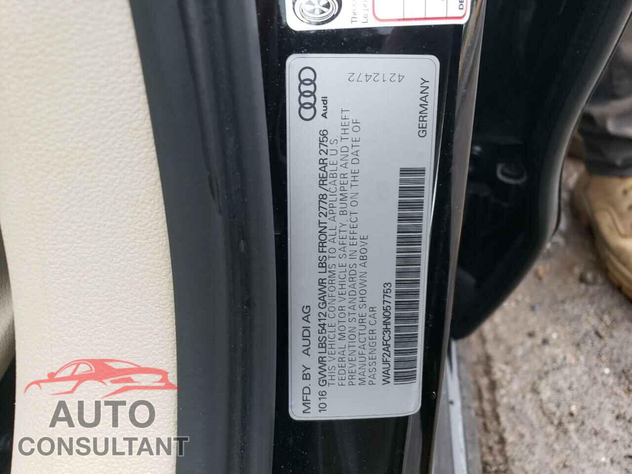 AUDI A6 2017 - WAUF2AFC3HN057753