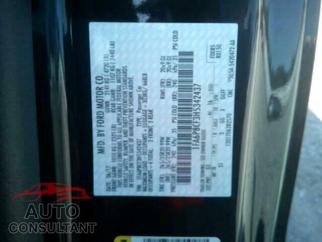 FORD MUSTANG 2017 - 1FA6P8CF3H5342437