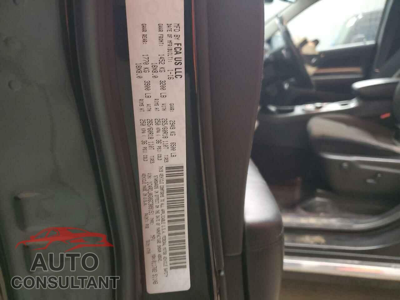 DODGE DURANGO 2016 - 1C4RDJAG0GC309151