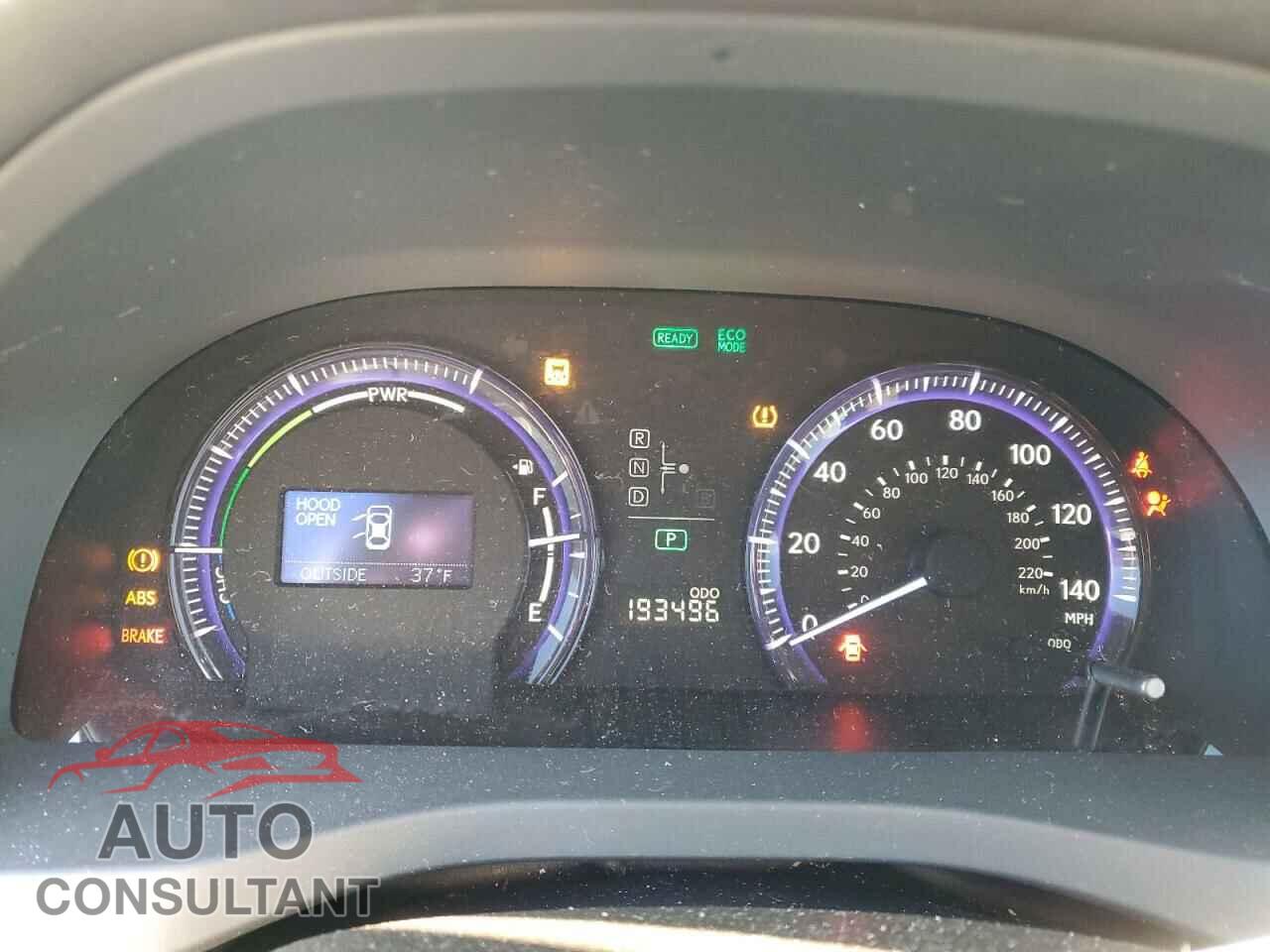 LEXUS HS 2011 - JTHBB1BA3B2043705